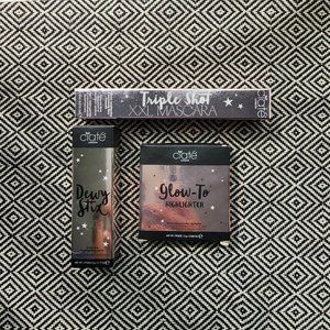 NWT Ciate London Bundle Dewy Stix Highlighter Triple Shot Mascara Glow-To